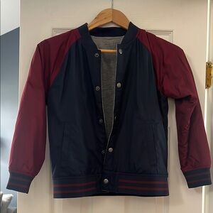 Navy and Burgundy Varsity Jacket